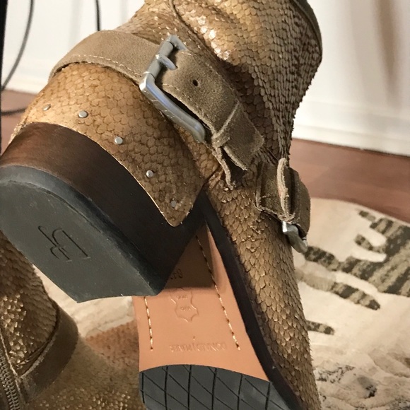 Donald J Pliner piton skin cowboy bootees - Picture 5 of 5